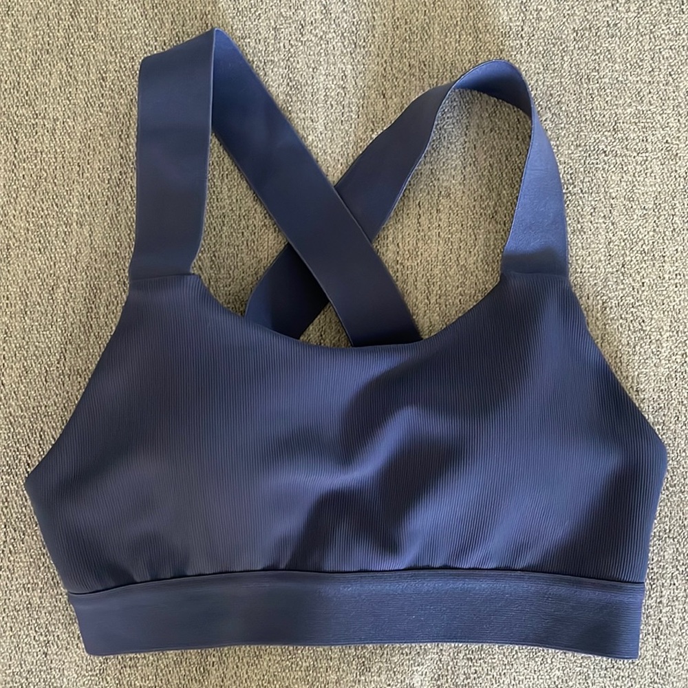 PARAGON Navy Cross-Back Sports Bra